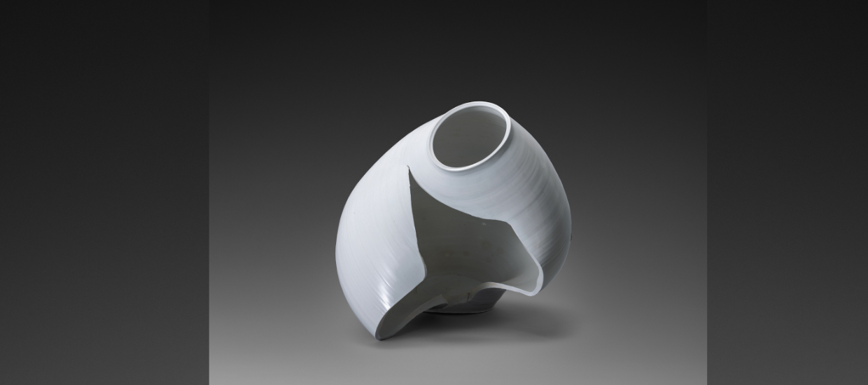 large white porcelain vessel