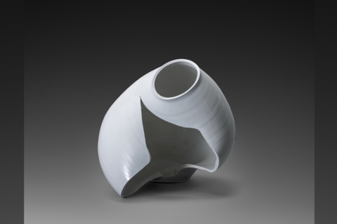 large white porcelain vessel